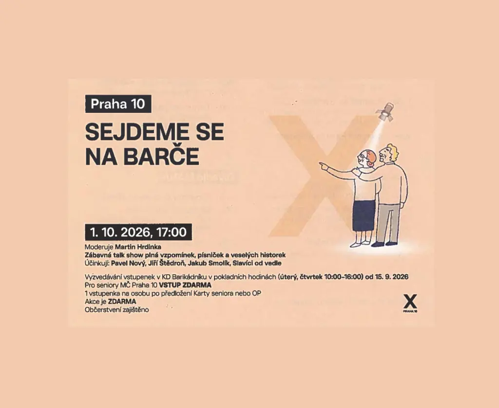 MČ Praha 10 – akce pro seniory — KD Barikádníků, Praha