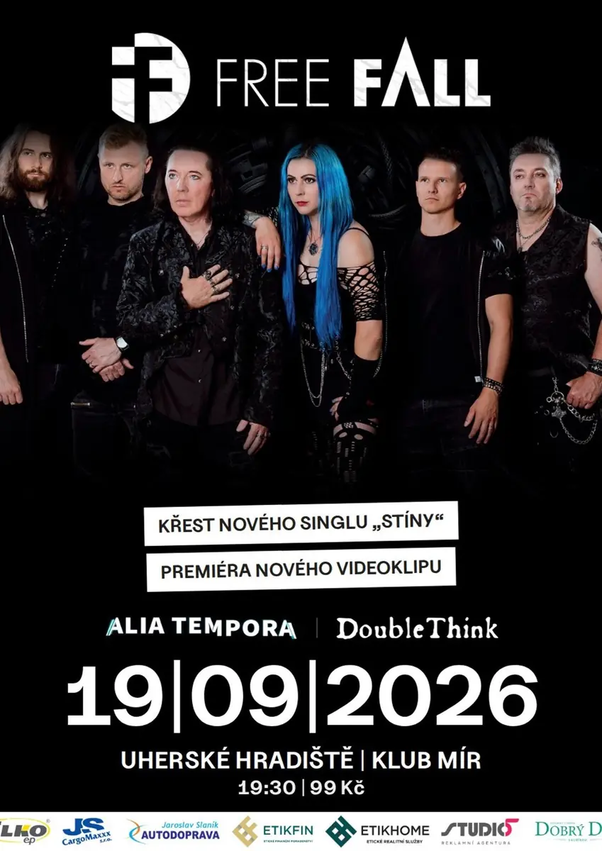 FREE FALL - Alia Tempora - DoubleThink — Mir Club, Uherské Hradiště