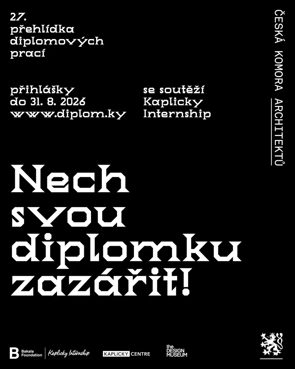 Diplomky 2026: Submit Your Thesis to the Czech Chamber of Architects Competition — 45 000 l: Objem pro angažovanou architekturu, Brno