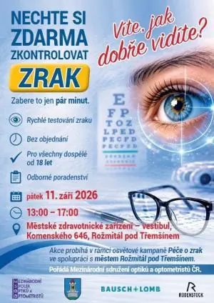 Free Eye Testing in Rožmitál — Městské kulturní středisko, Rožmitál pod Třemšínem