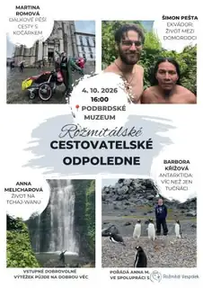 Rožmitálské cestovatelské odpoledne nabídne zajímavá místa