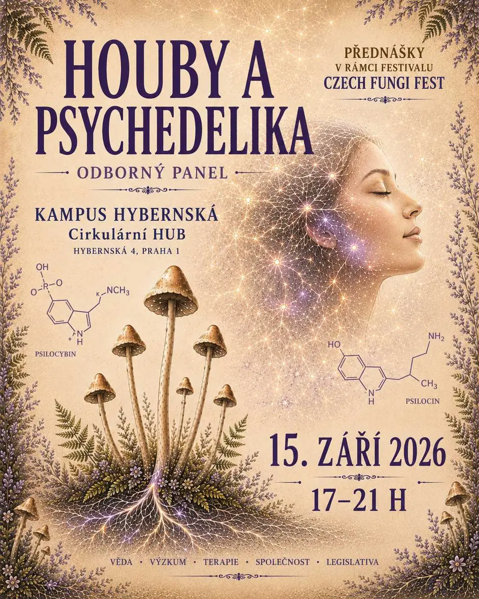 Odborný panel: Houby a psychedelika — Kampus Hybernská, Praha