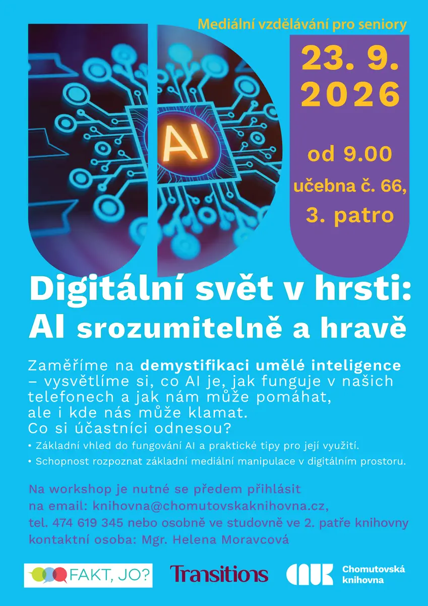 Mediální vzdělávání pro seniory - Digitální svět v hrsti — Kostel sv. Ignáce, Chomutov