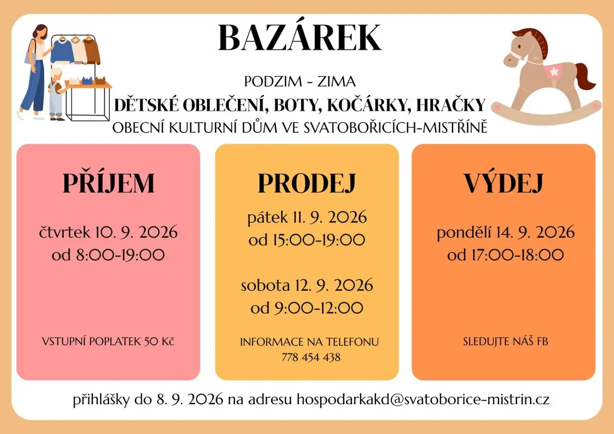 Bazárek — Obecní kulturní dům, Svatobořice-Mistřín