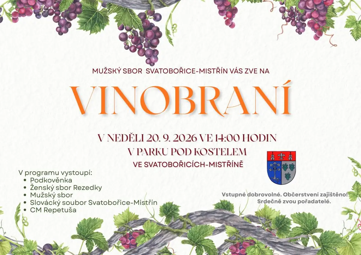 Vinobraní — Obecní kulturní dům, Svatobořice-Mistřín