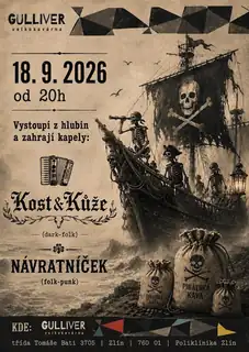 KOST&KŮŽE + NÁVRATNÍČEK (dark-folk / folk-punk)
