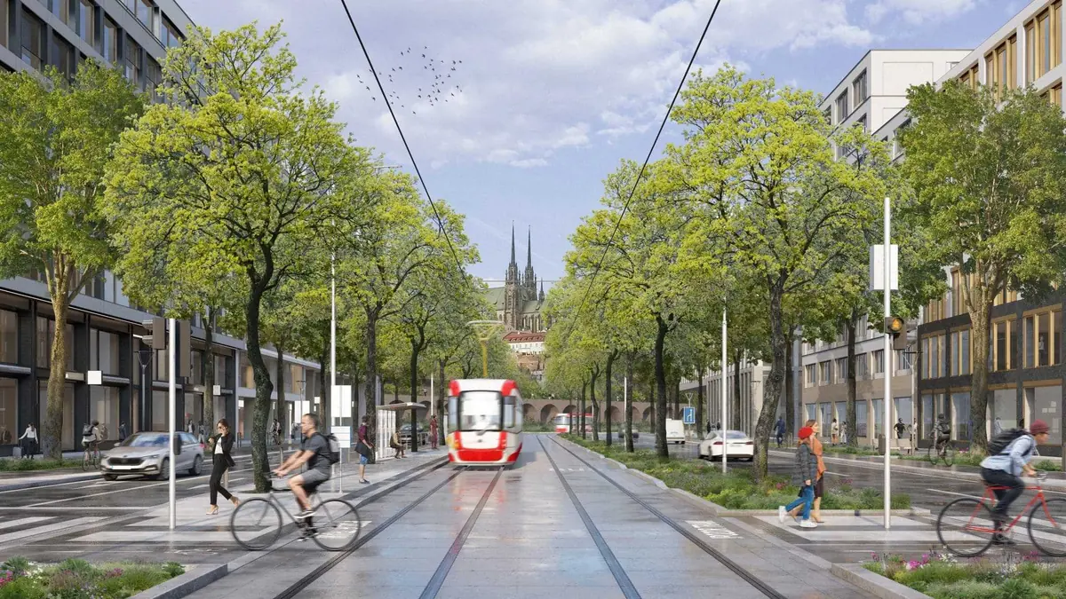 Den Architektury: Brno - Nová čtvrť Trnitá — Terasy pod Petrovem u Papežského kříže, Brno