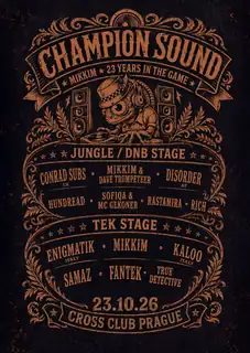 Champion Sound / Conrad Subs, Enigmatik, MikkiM & Dave Trumpeteer, Disorder, Samaz, Hundread, Fantek