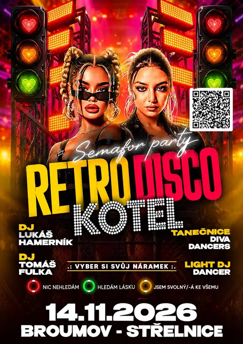 Broumov - Retro Disco Kotel: Semafor Party — Kulturní dům Střelnice, Broumov