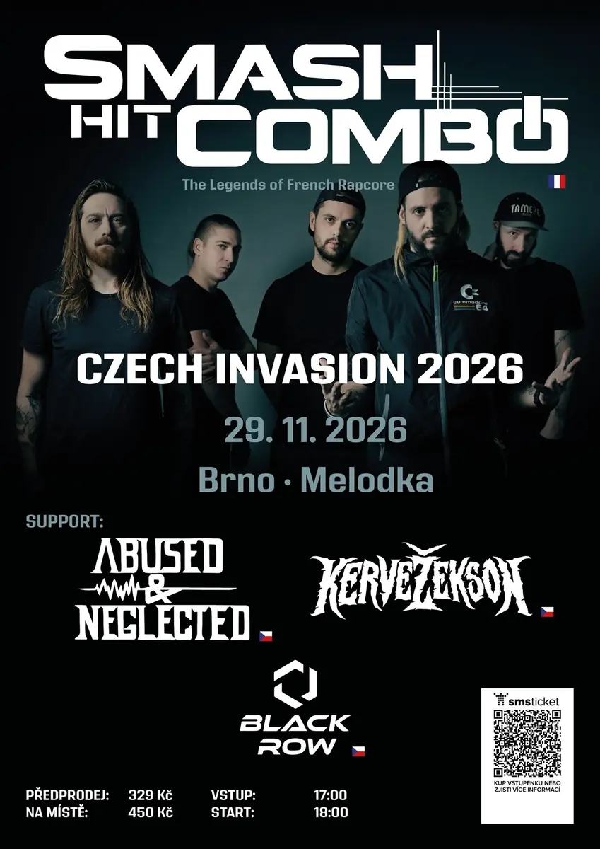 SMASH HIT COMBO (FR): RAPCORE INVASION 2026 - Brno — Melodka na Střeláku, Brno
