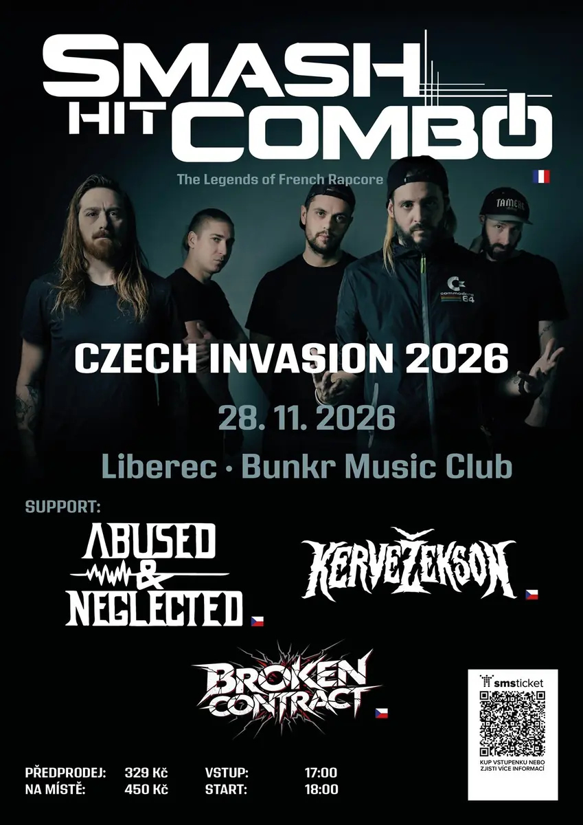 SMASH HIT COMBO (FR): RAPCORE INVASION 2026 - Ліберець — Bunkr Music Club, Ліберець