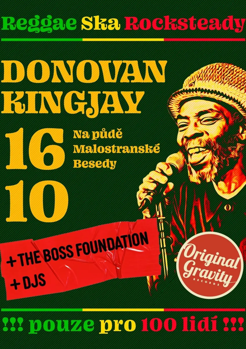 Donovan Kingjay + The Boss Foundation — Malostranská Beseda, Prague