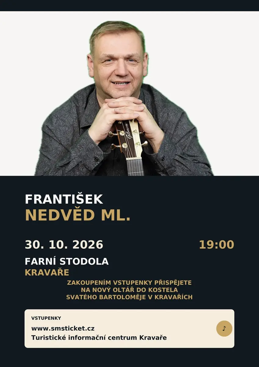 František Nedvěd Jr. with Guitar — Farní sál Kravaře, Kravaře
