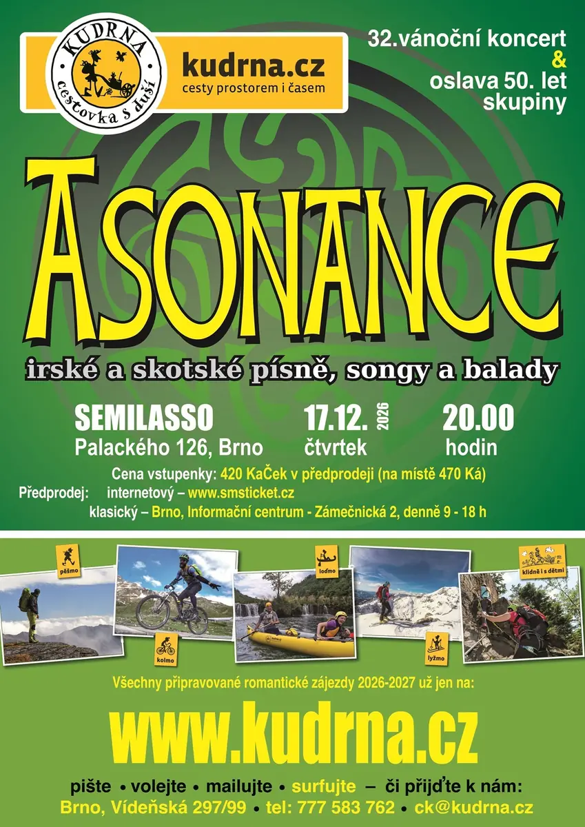 Asonance - Weihnachtskonzert — KC Semilasso, Brünn