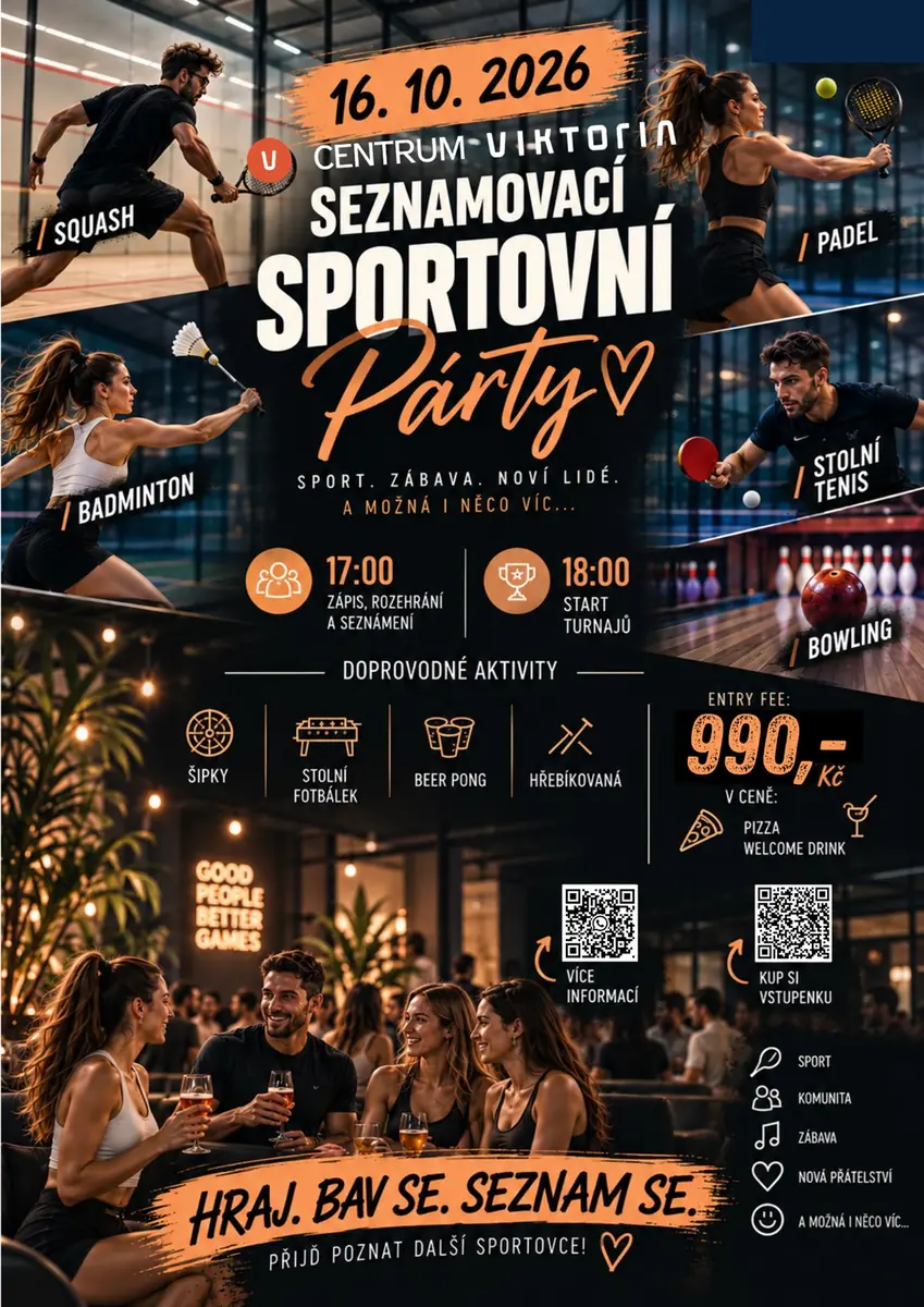 Autumn Sports Dating Party — Centrum Viktoria, Brno
