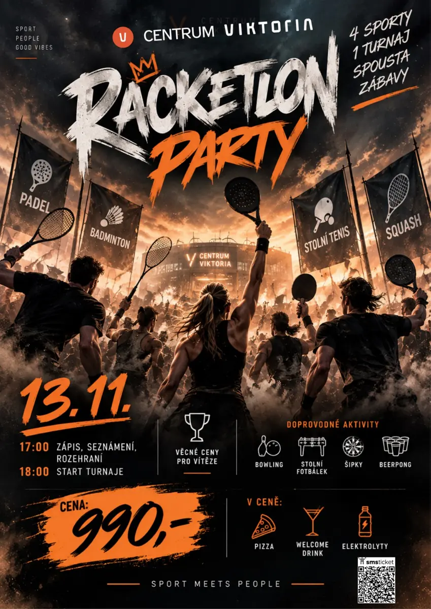 Racketlon Party — Centrum Viktoria, Brno