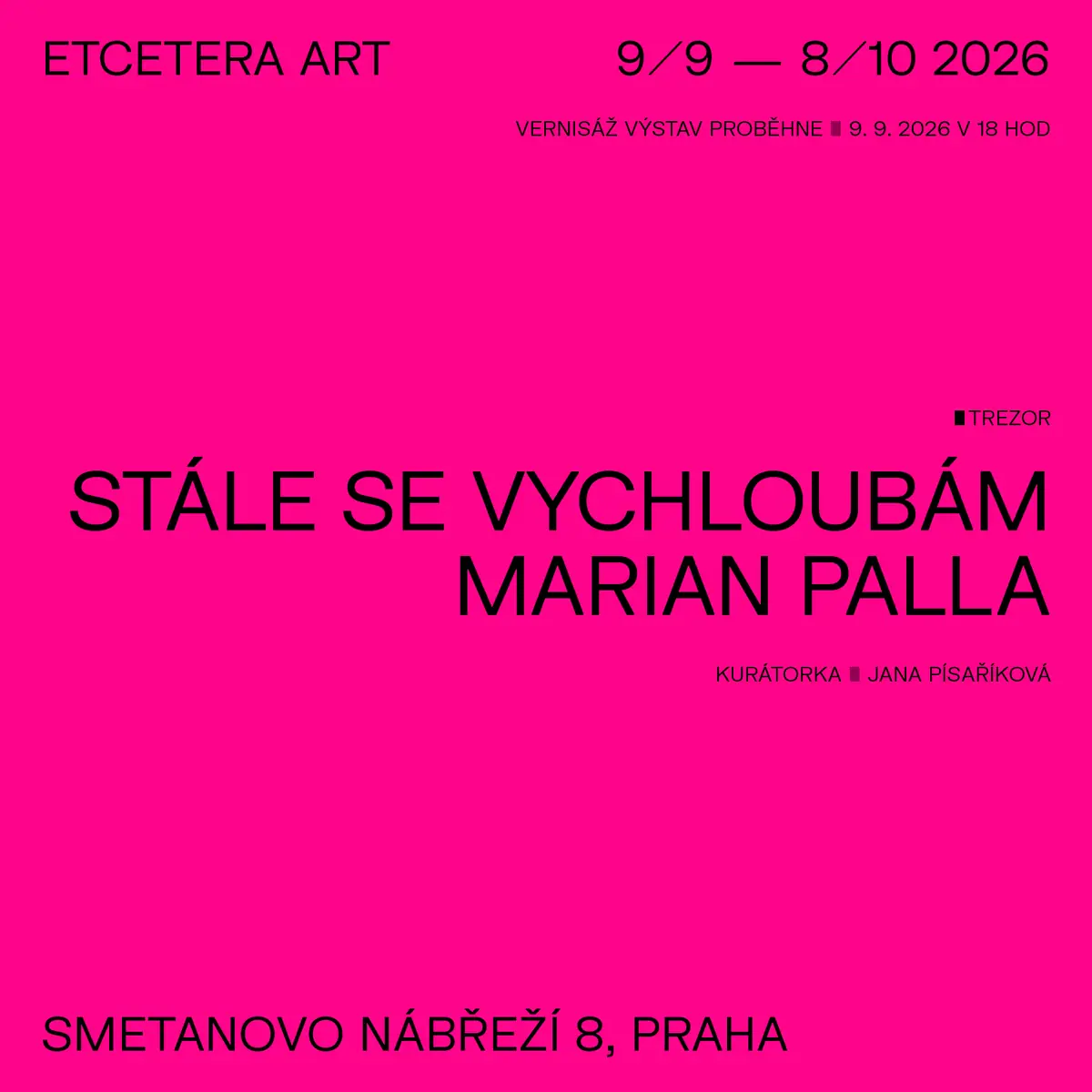 Marian Palla - Ich prahle immer noch — Etcetera Art, Prag