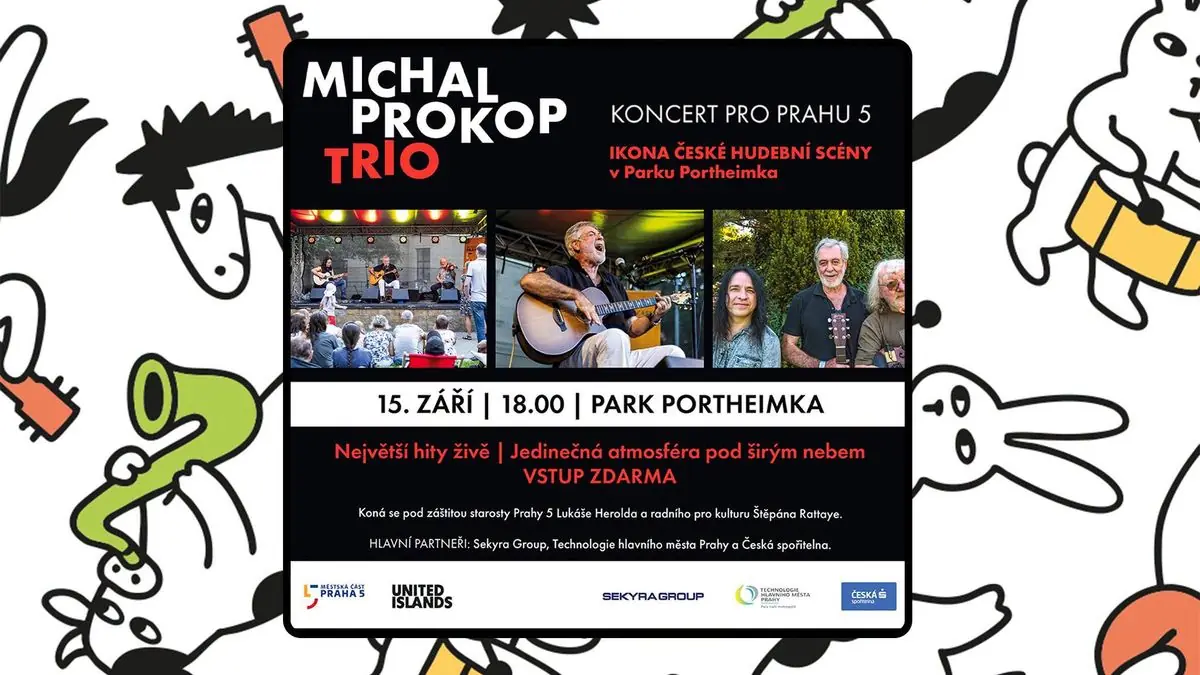Portheimka Stage: Michal Prokop Trio (Koncert pro Prahu 5) — Portheimka, Praha