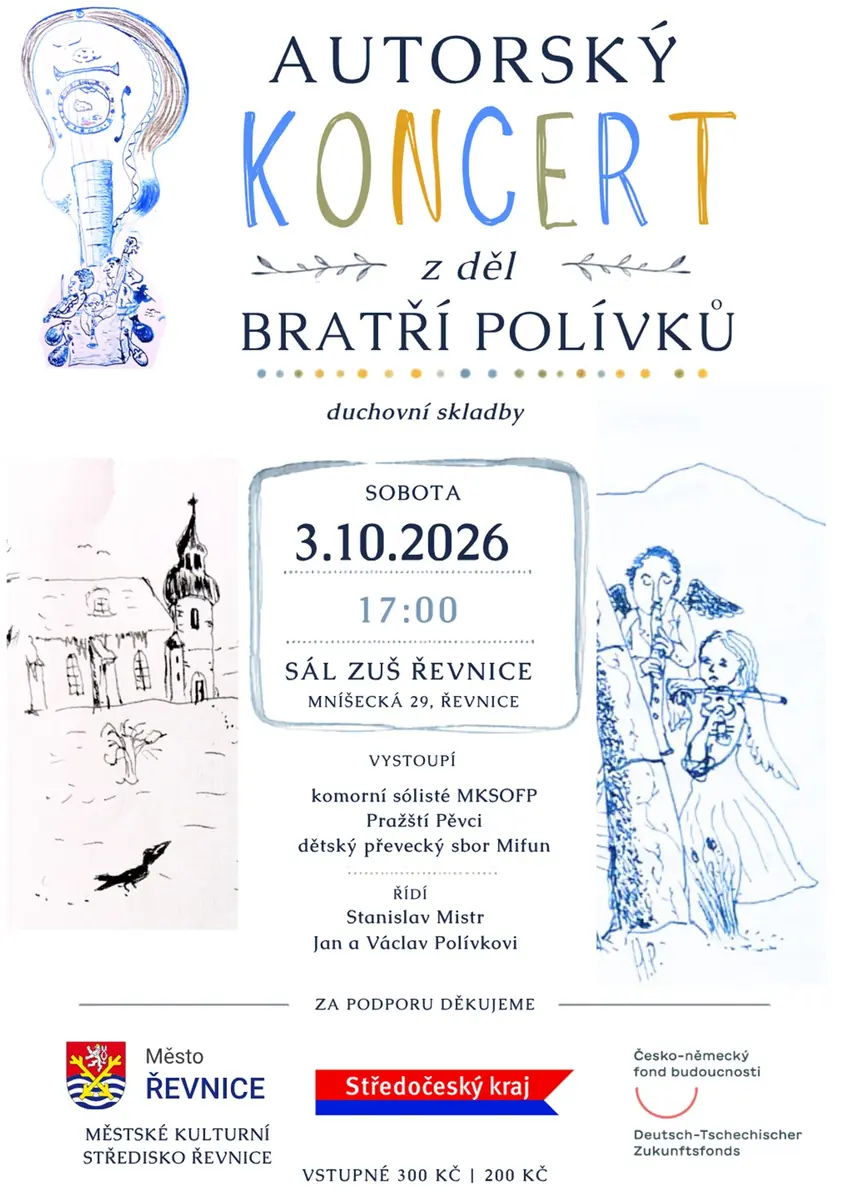 Composers' Concert of the Polívka Brothers — ZUŠ Řevnice, Řevnice
