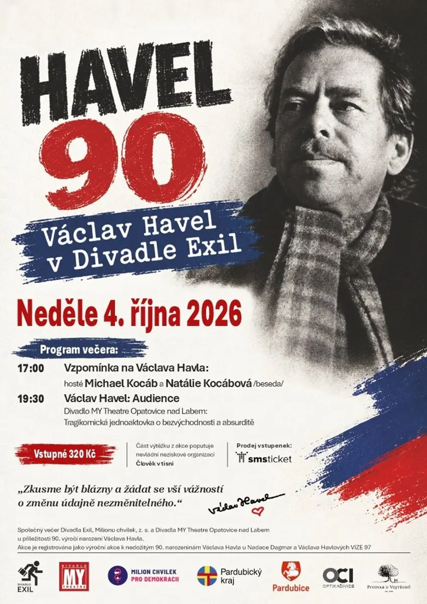 HAVEL 90 — Exil Theatre (Machoňova pasáž), Pardubice