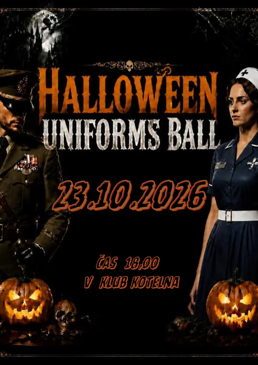 Halloween párty v uniformách — Klub Kotelna, Praha