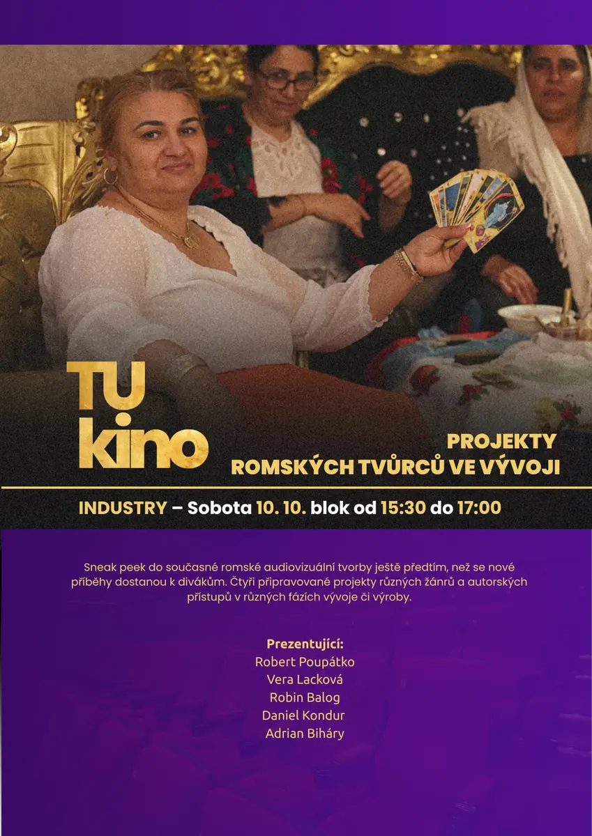 Tukino 2026 / Industry: Projekty romských tvůrců ve vývoji — Televizní institut, Brno