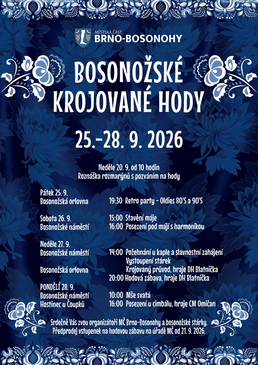 Босонські кройовані свята 2026 — Bosonohy, Брно