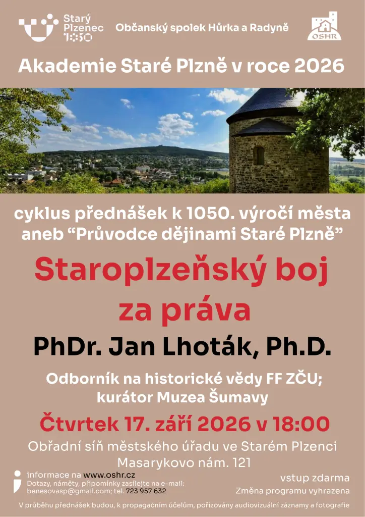 Akademie Staré Plzně - Staroplzeňský boj za práva — Město Starý Plzenec, Starý Plzenec