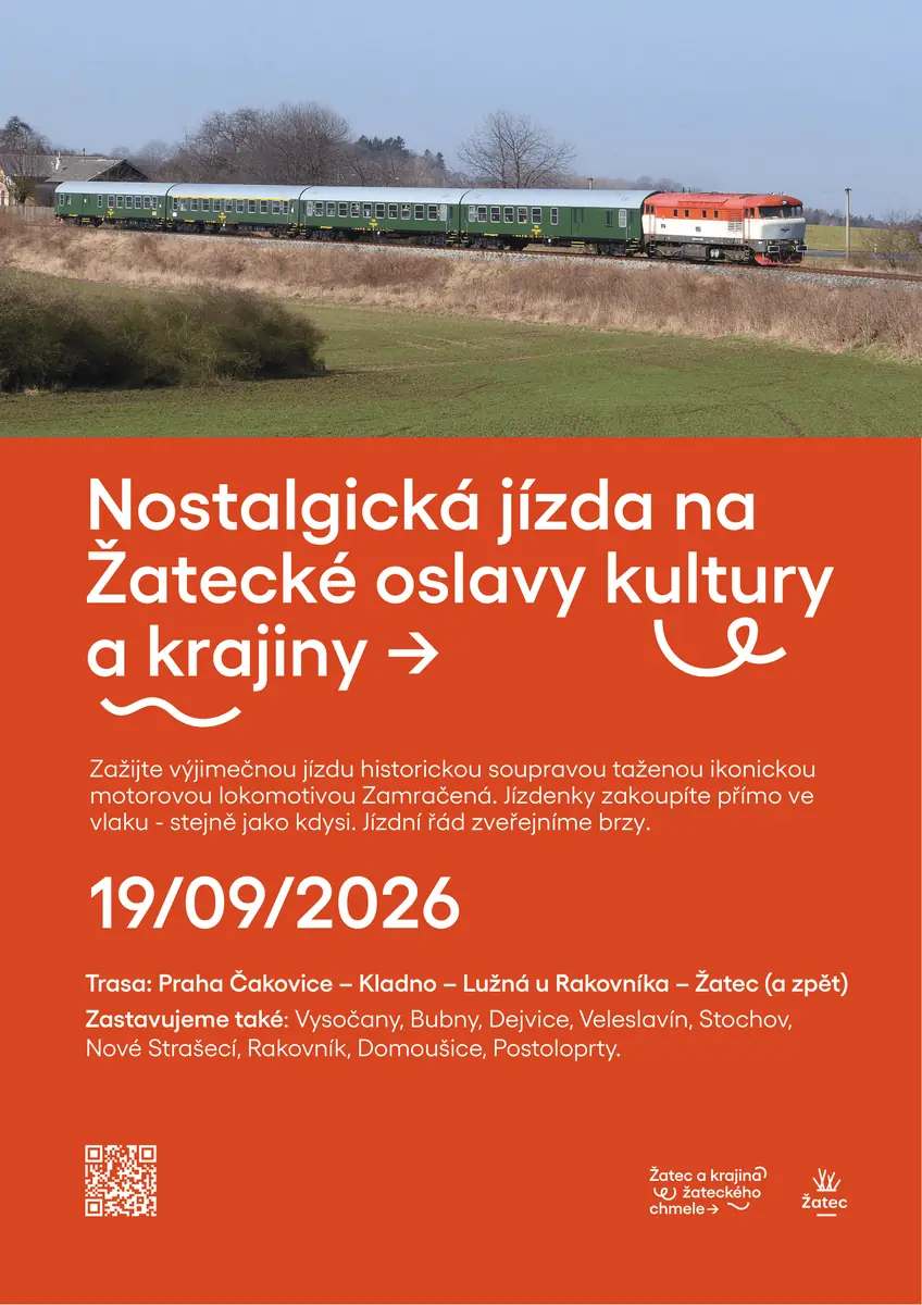 Zvlátní vlak Praha - Žatec — Kamenický Šenov žel. st., Kamenický Šenov