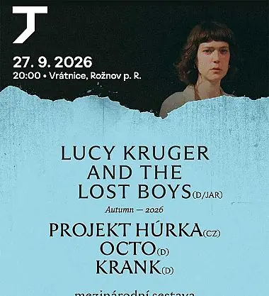 Lucy Kruger & The Lost Boys, Projekt Húrka, Octo, KranK — Destinační společnost Valašsko, Vsetín