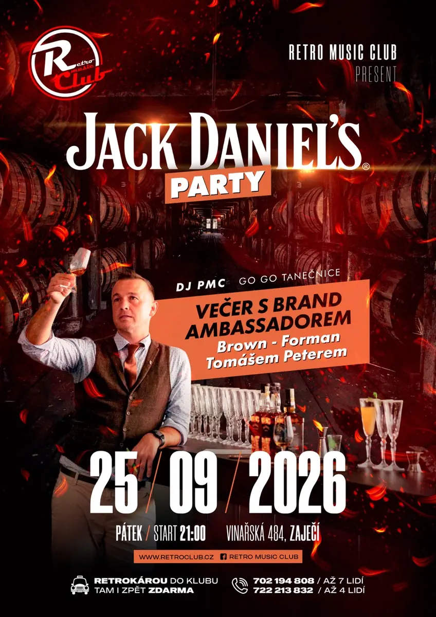 JACK DANIEL'S PARTY — Vinařství U Kapličky, Zaječí