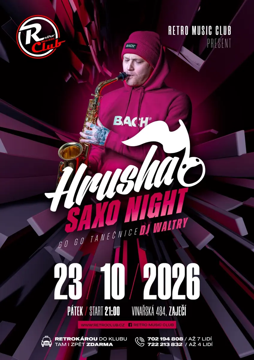 SAXO NIGHT w. Hrusha — Vinařství U Kapličky, Zaječí