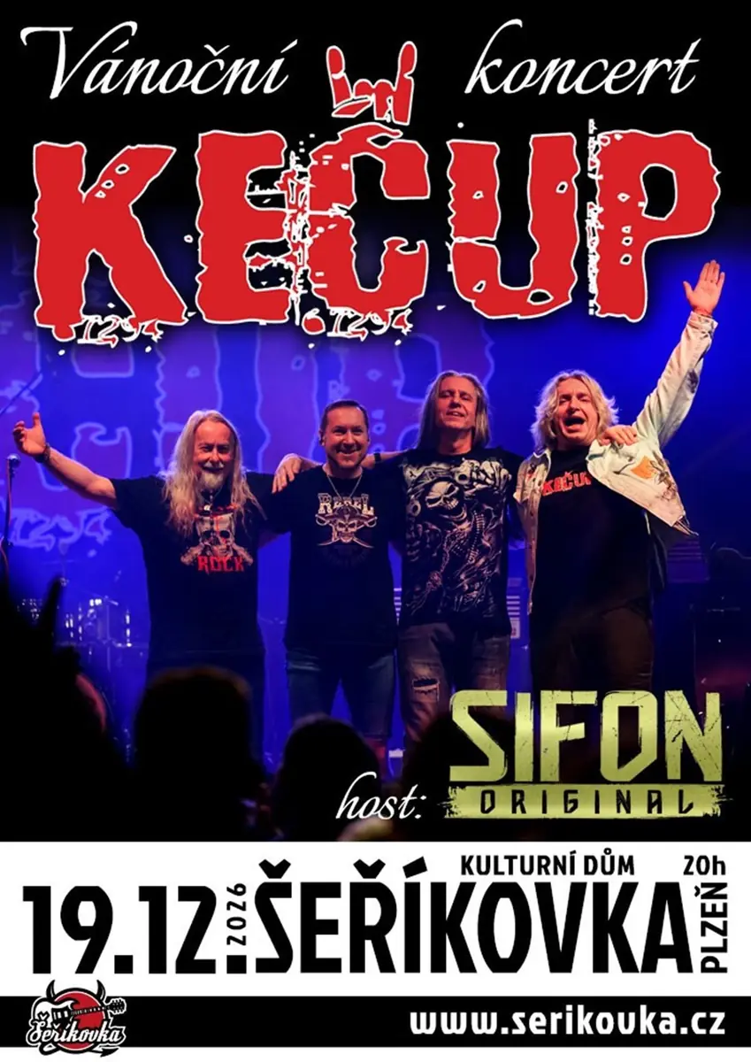 Kečup + host Sifon originál - Vánoční koncert — KD Šeříkovka, Plzeň