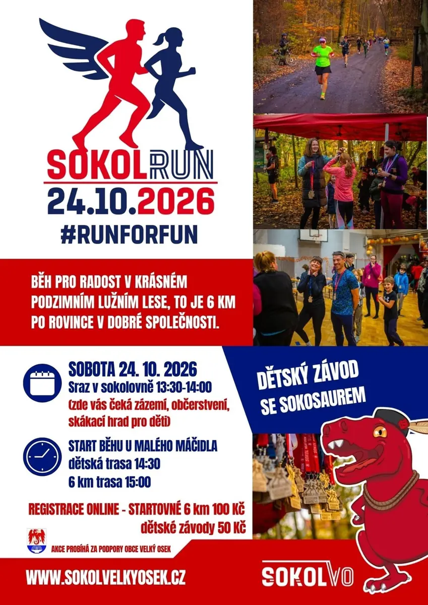 SokolRUN2 — Sokolovna Velký Osek, Velký Osek