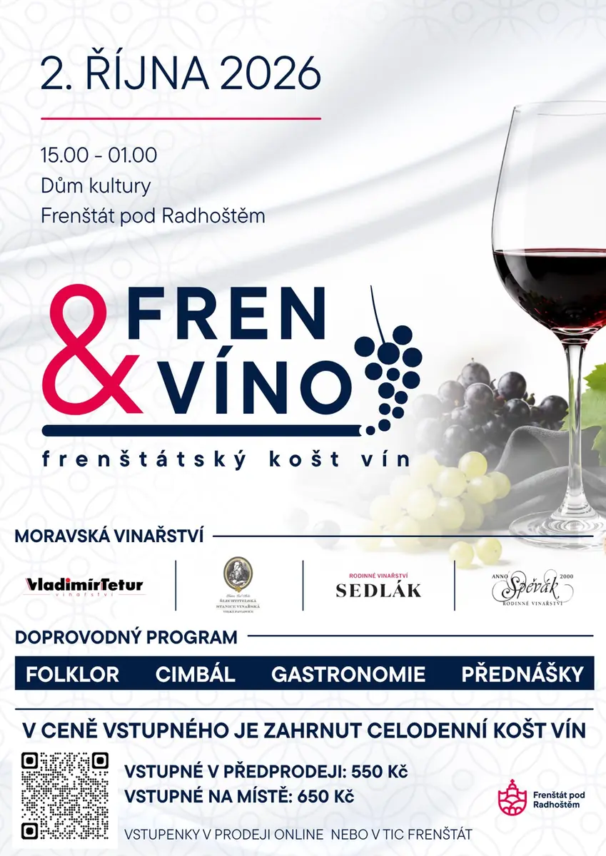 Fren & Wine 2026 — Dům kultury, Frenštát pod Radhoštěm