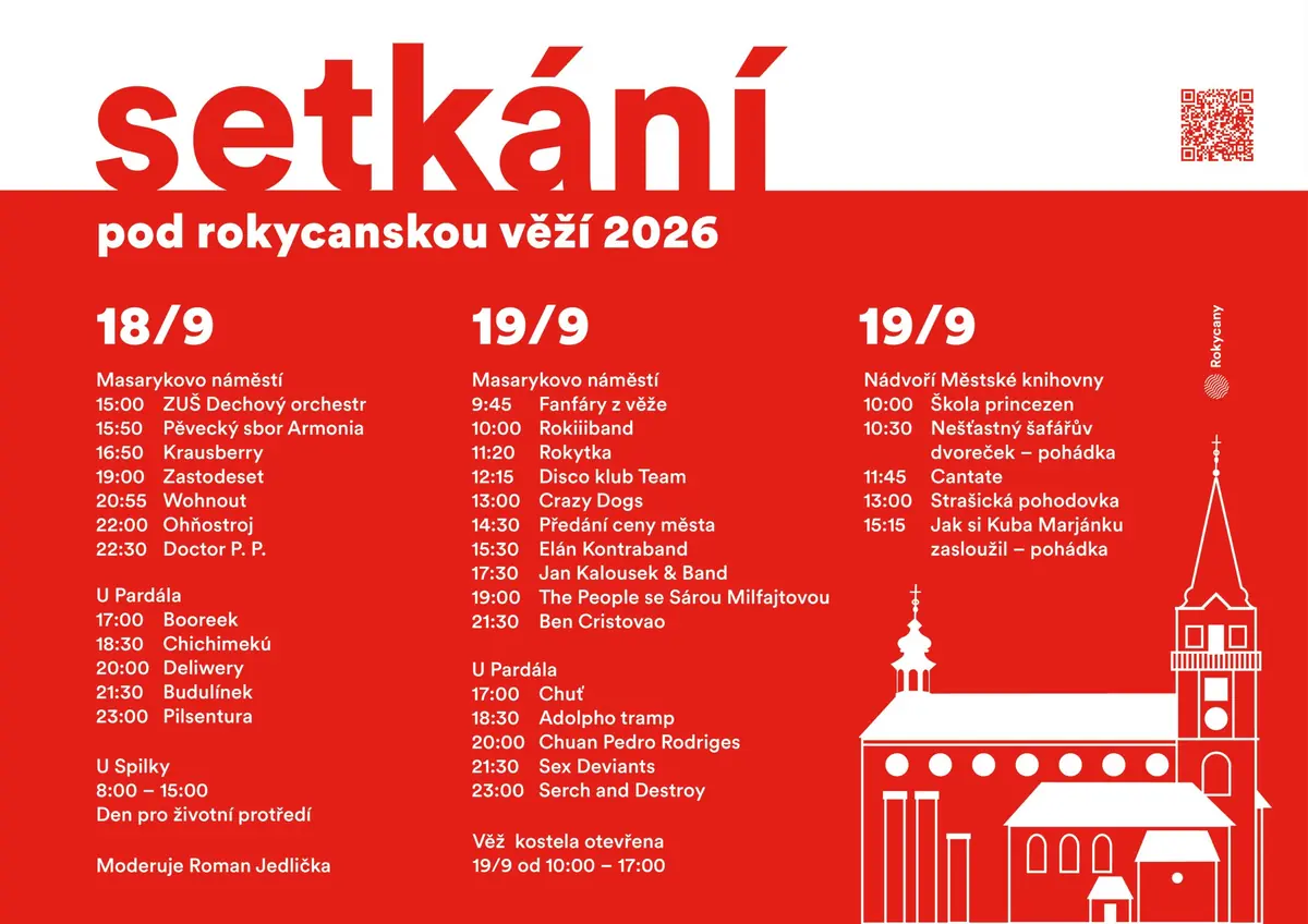 Setkání pod rokycanskou věží — Masarykovo náměstí, Rokycany
