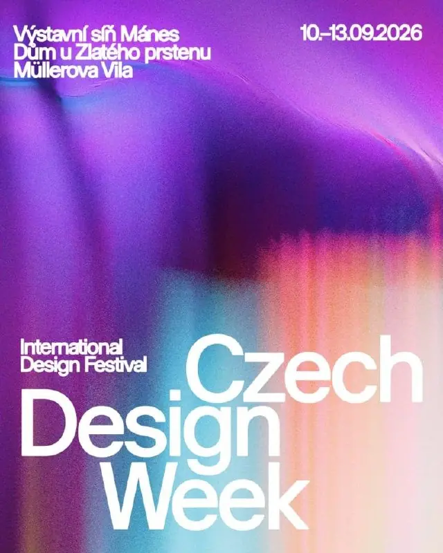 Czech Design Week 2026 — Galerie Mánes, Praha