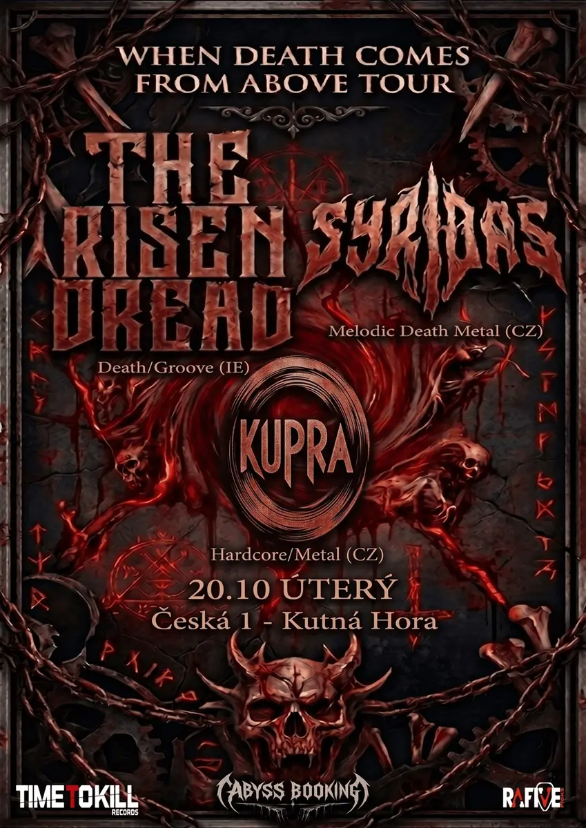 When Death Comes From Above Tour 2026 | Kutná Hora — Klub Česká 1, Kutná Hora