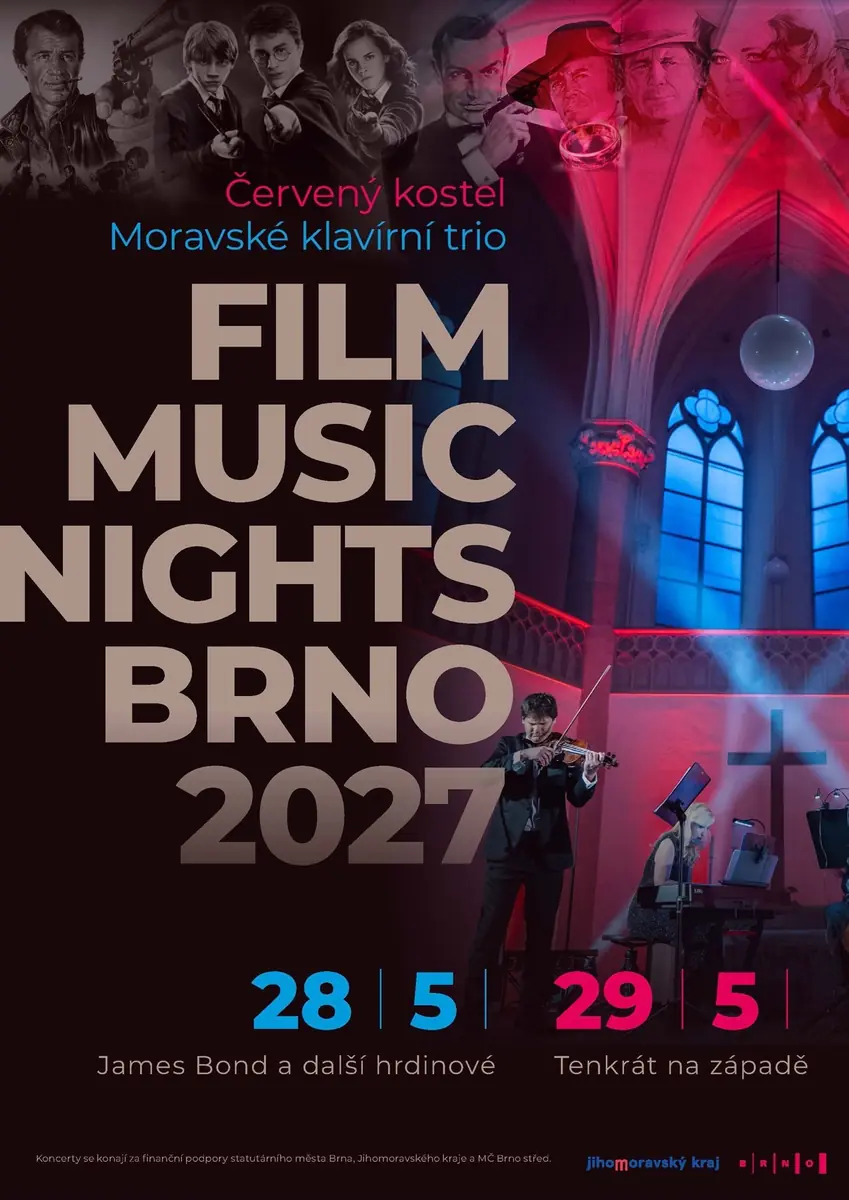 Tenkrát na Západě, filmová hudba s iluminacemi — Červený kostel, Brno