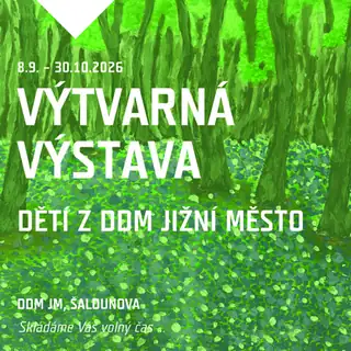 Ausstellung von Kinderkunstwerken aus dem Jugendzentrum Jižní Město