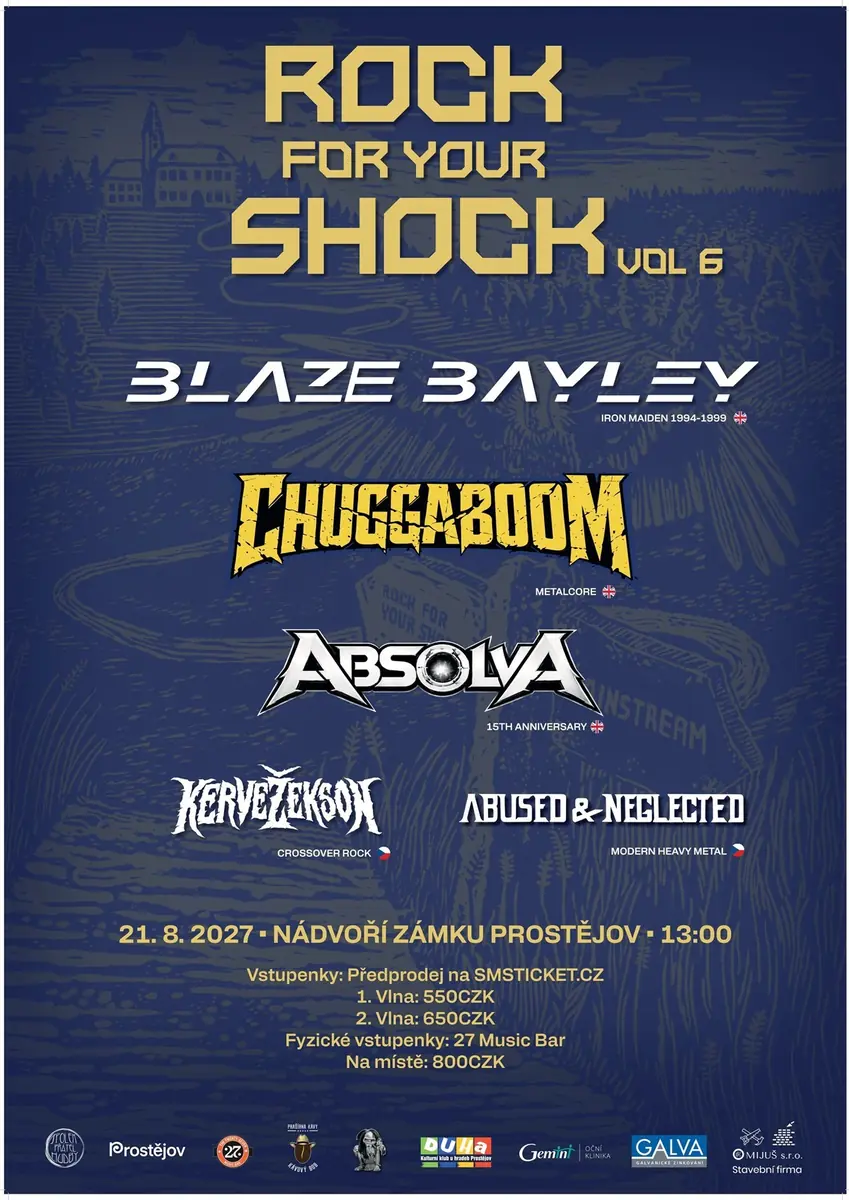Rock For Your Shock Vol.6 — Prostějovský zámek, Prostějov