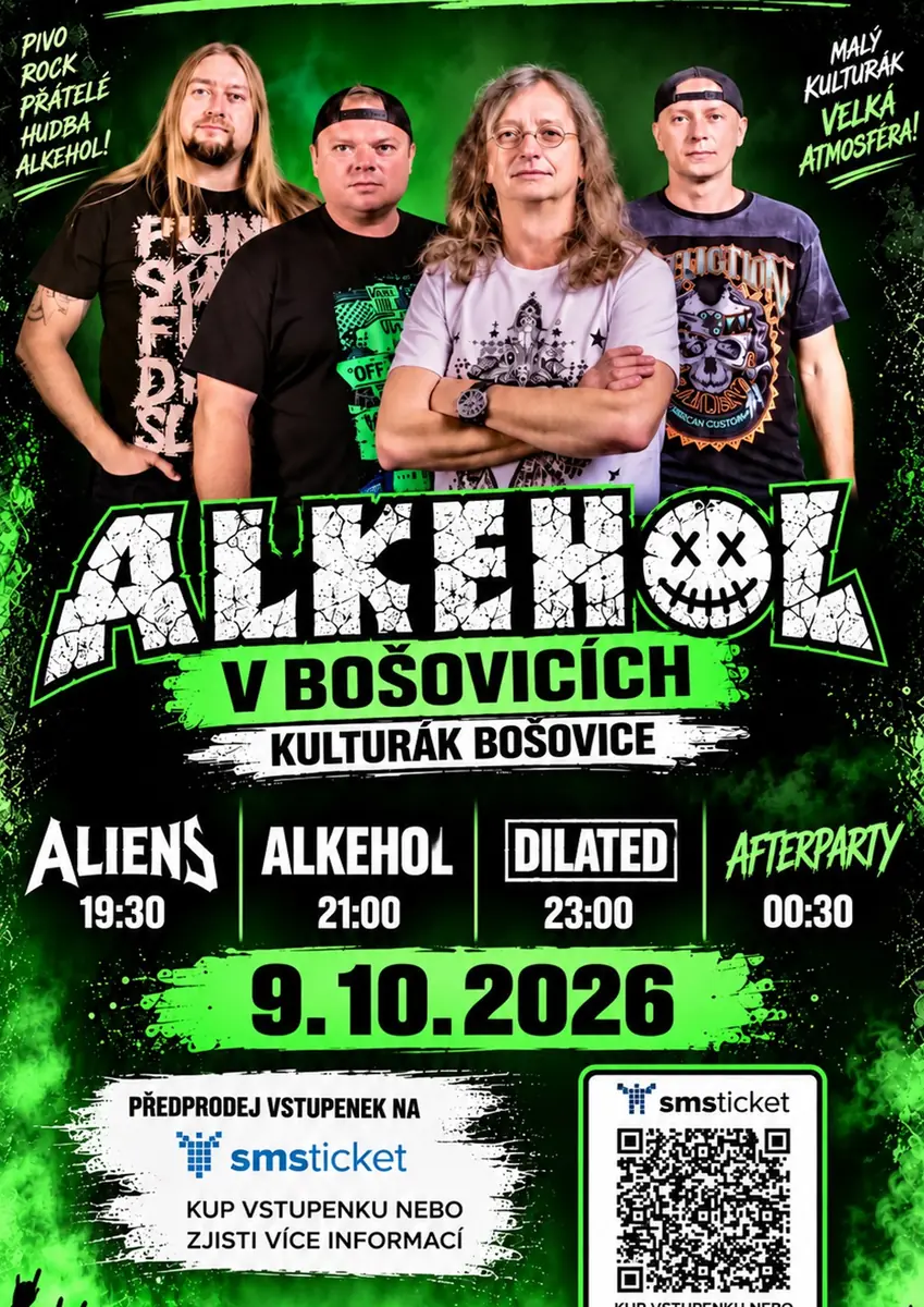 Alkehol - Bošovice Live — KD Bošovice, Bošovice