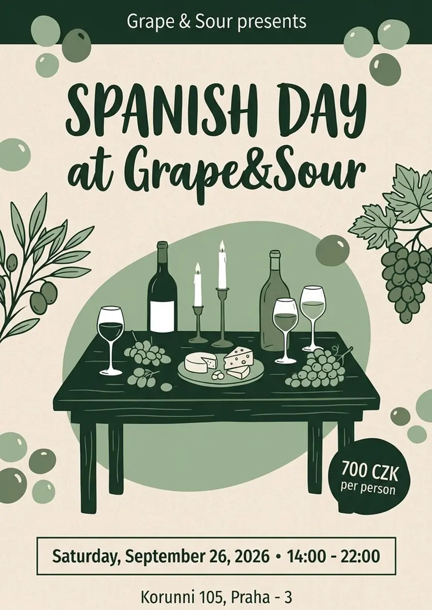 Spanish Day @ Grape&Sour — Grape & Sour Wine Bar, Praha