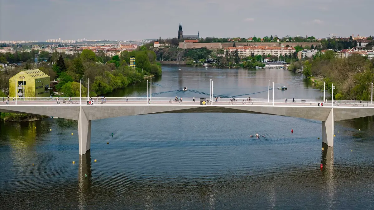 Мост Дворецкого с Кристофом Кинтерой — Dvorecký most, Прага