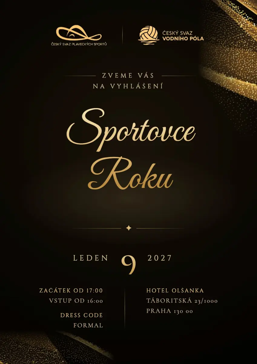 Galavečer Vyhlášení Sportovce roku 2026 — Hotel Olšanka, Praha