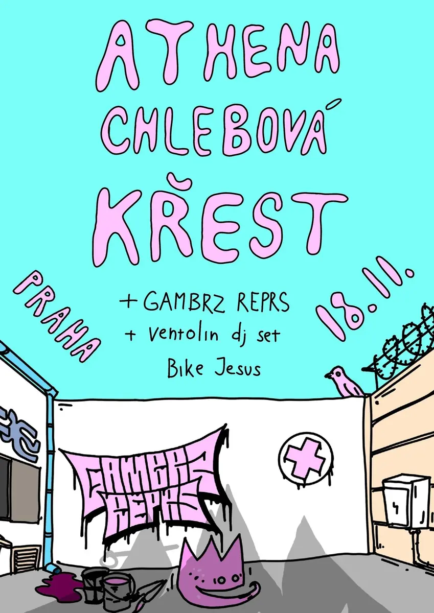 Athena Chlebová - Athentát Album Release — Bike_Jesus, Prague