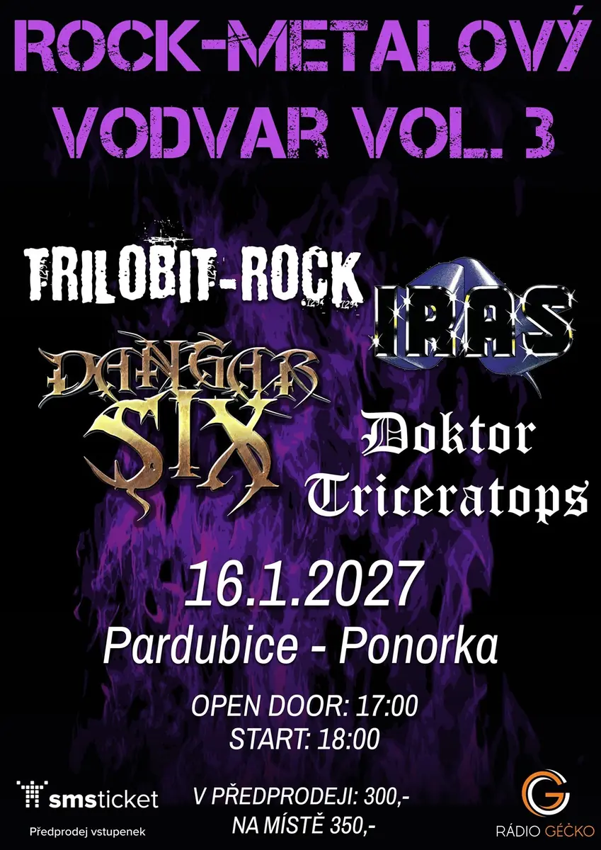 Rock Metalový Vodvar vol. 3 — Klub Ponorka, Pardubice