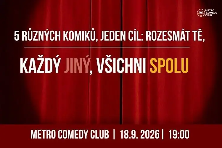Každý jiný, všichni spolu (Stand up Comedy v češtině) - 18.9. — Praha