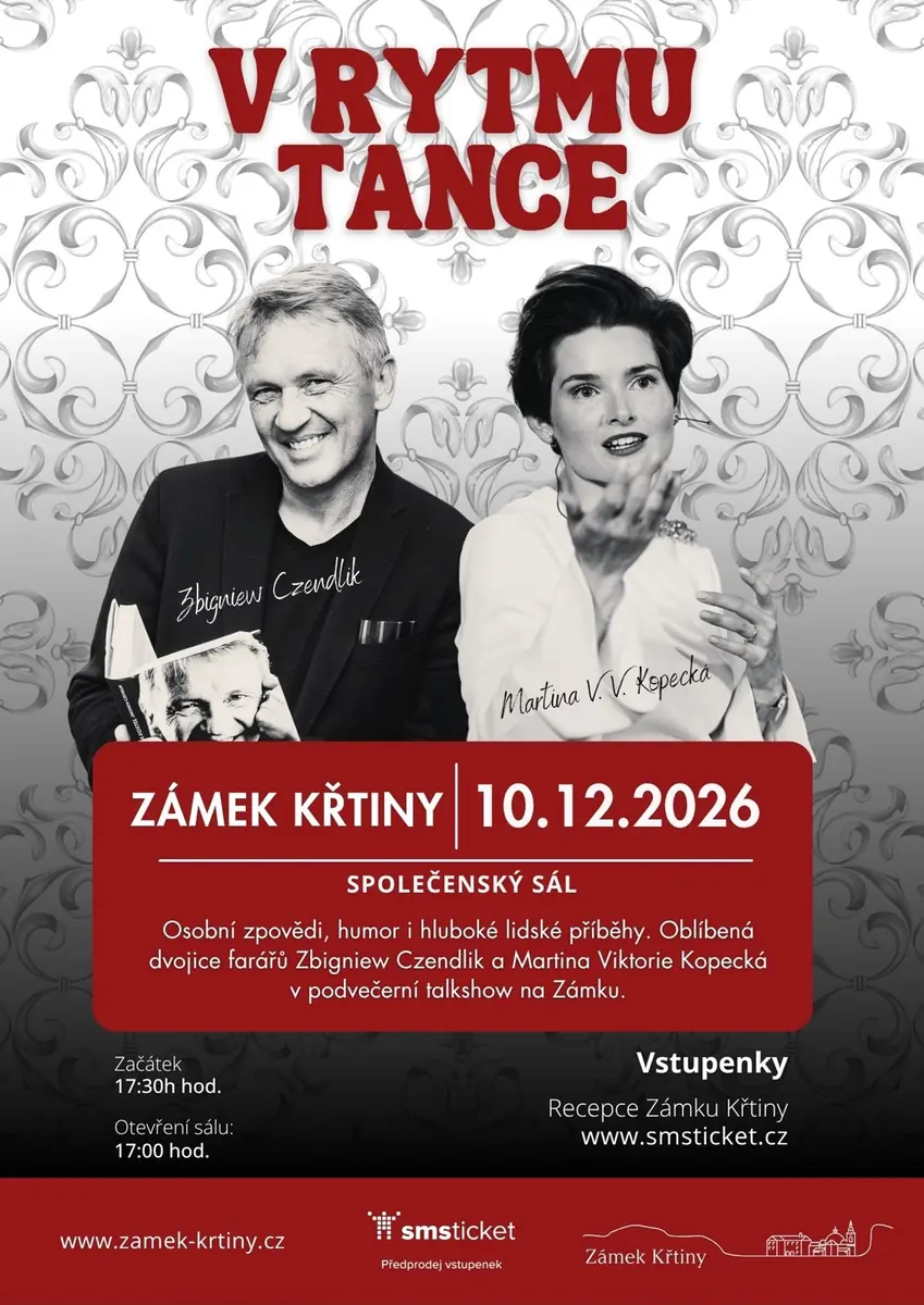 V rytmu tance - talkshow M. Kopecké a Z. Czendlika — Zámek Křtiny, Křtiny