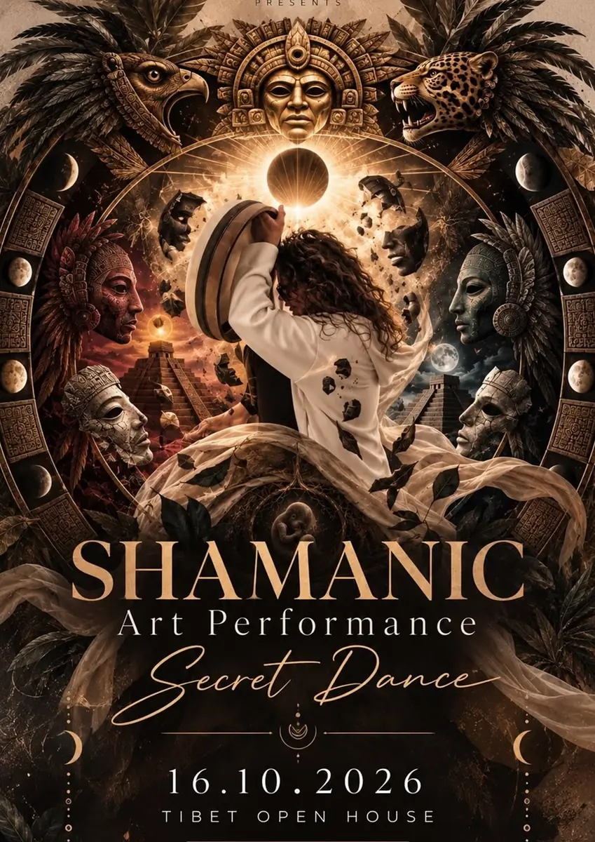 SECRET ECSTATIC DANCE - SHAMANIC art performance — Tibet Open House, Praha